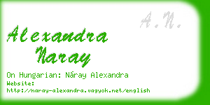 alexandra naray business card