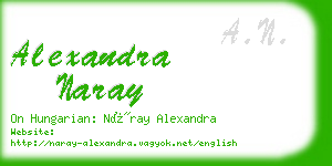 alexandra naray business card